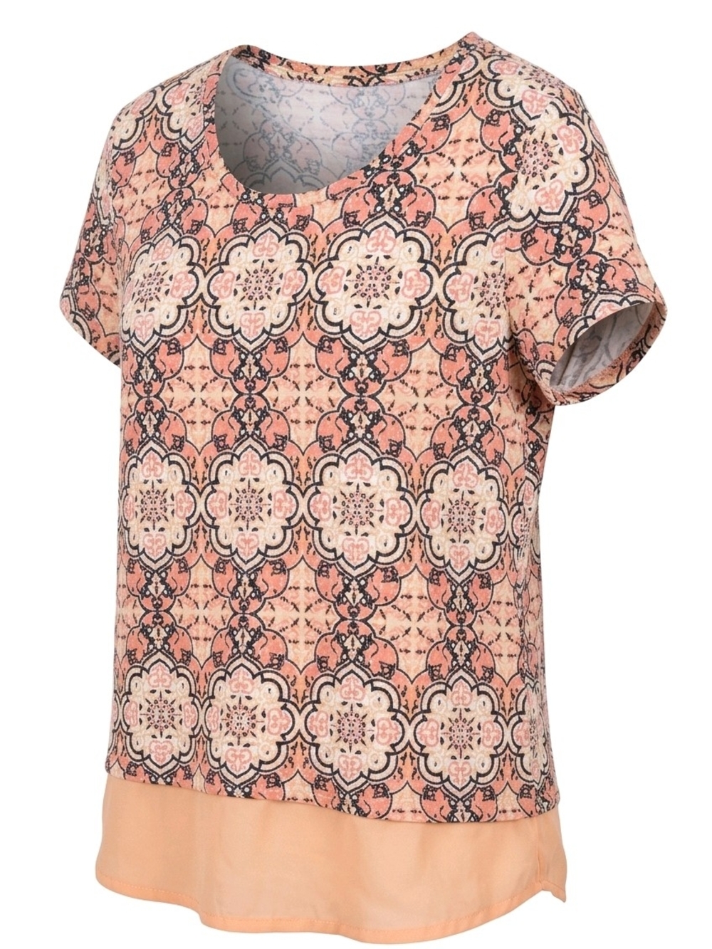 St. John's Bay Women's Short Sleeve Patterned Blouse